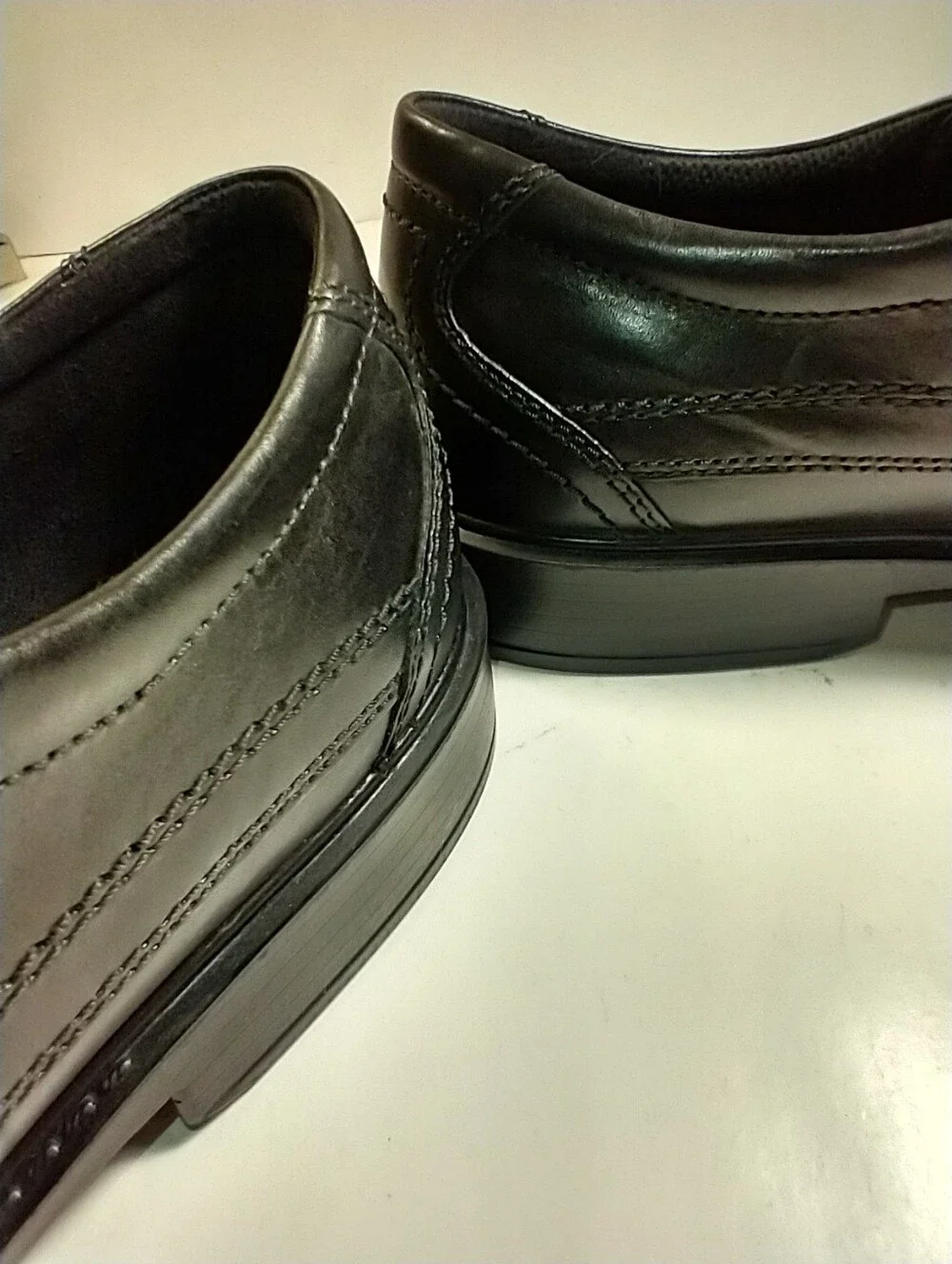 Ecco New Jersey Bicycle Toe Tie Black Oxford Dress Shoes Men's sz 13(47).